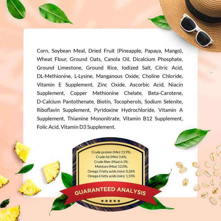 72610-tropical-fruit-gourmet-pellets-finch-ingredients-guaranteed-analysis