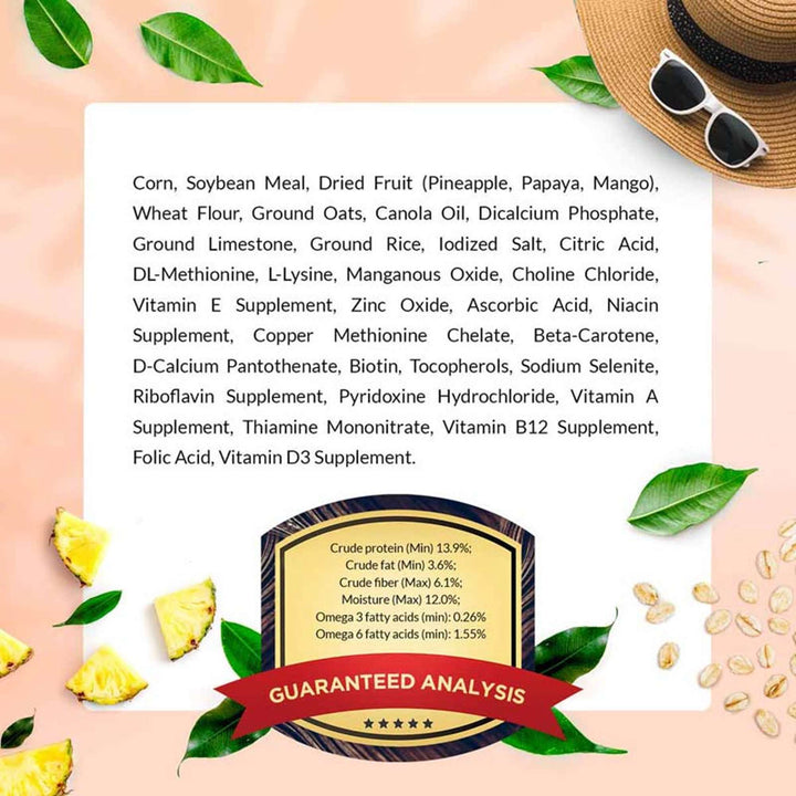 72620-tropical-fruit-gourmet-pellets-canary-ingredients-guaranteed-analysis