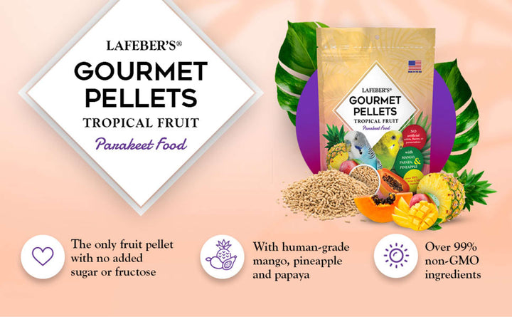 72630-tropical-fruit-gourmet-pellets-parakeet-no-added-sugar-or-fructose-with-human-grade-mango-pineapple-papaya-over-99%-non-GMO-ingredients