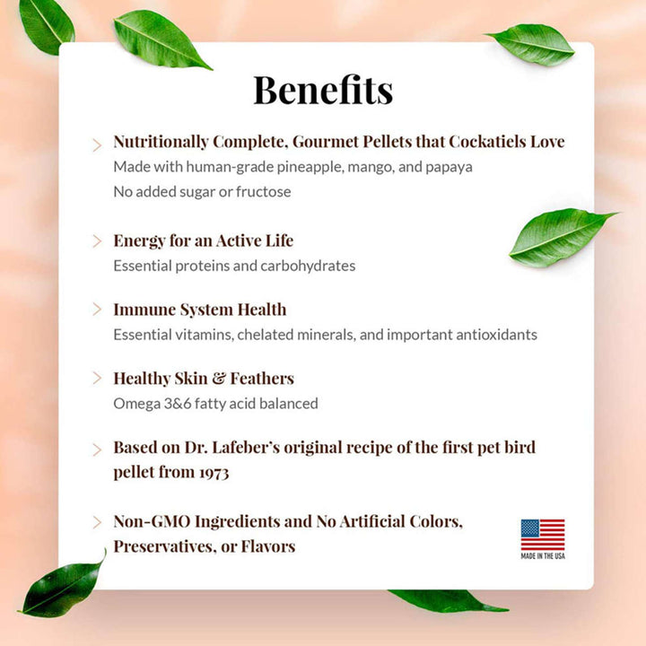 72640-tropical-fruit-gourmet-pellets-cockatiel-benefits