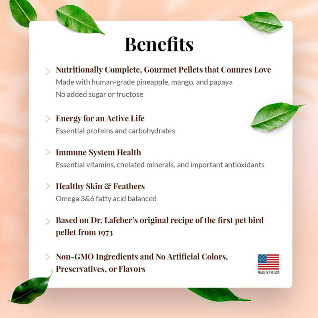 72647-tropical-fruit-gourmet-pellets-conure-benefits