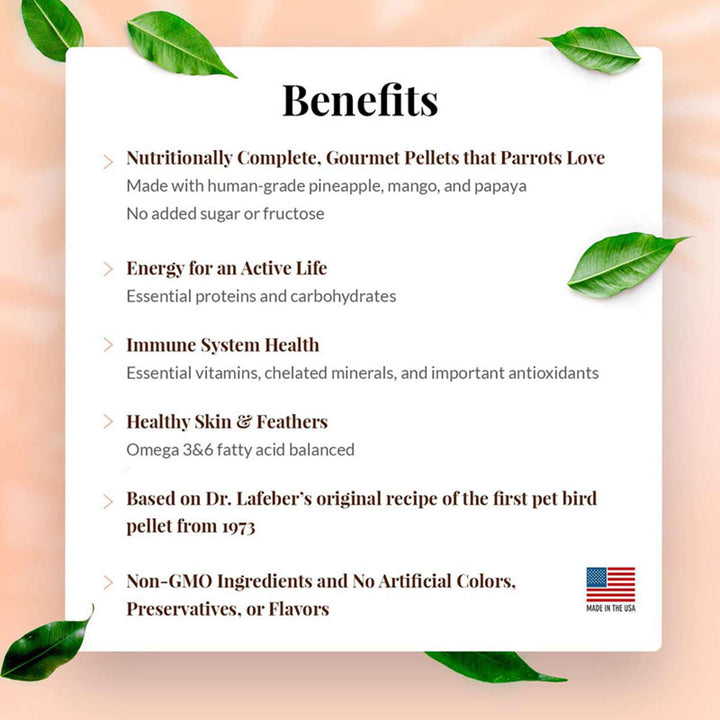72650-tropical-fruit-gourmet-pellets-parrot-benefits