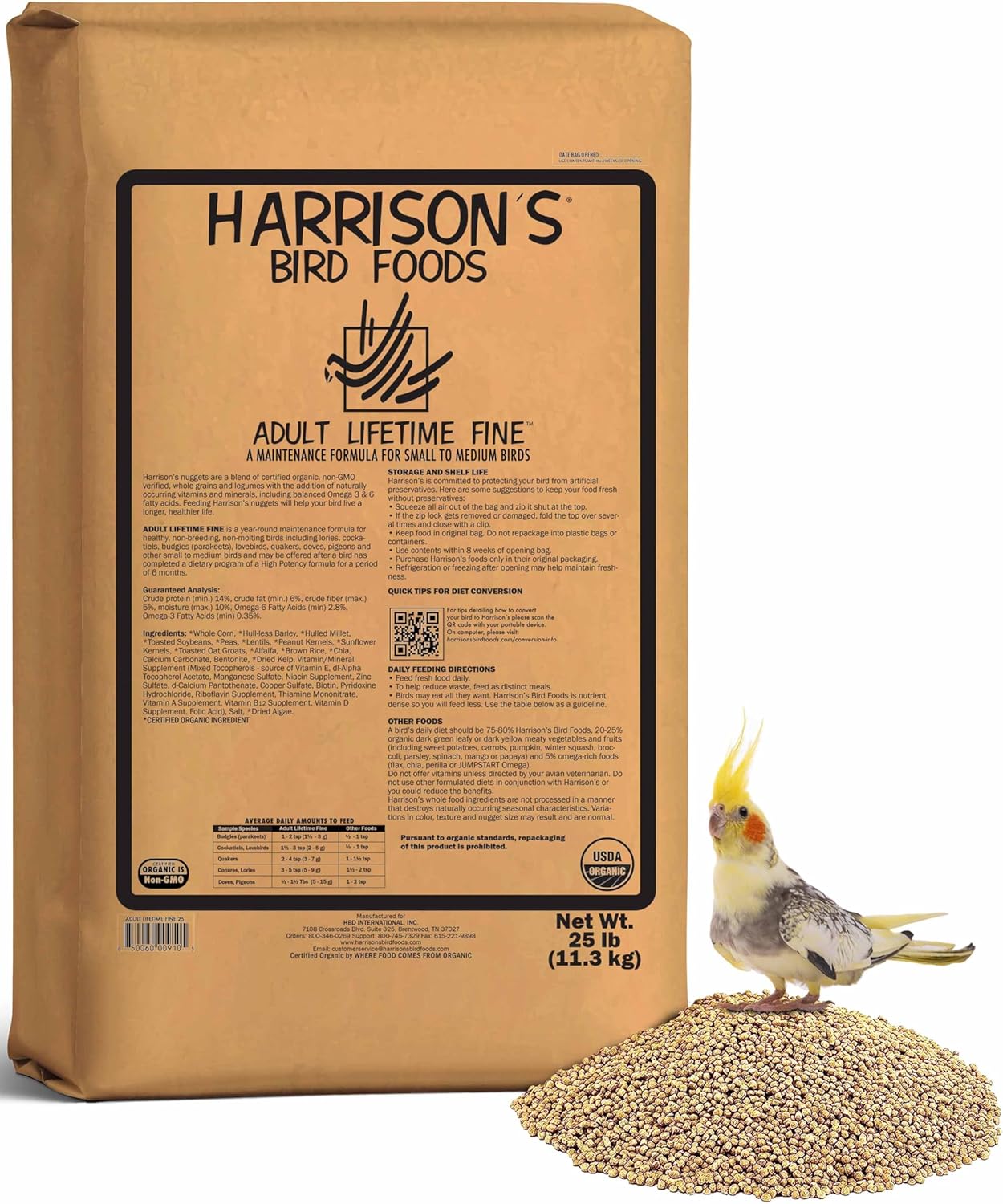 Harrison's Fine Bird Food | 25lb Bag – BirdieBoutique.com