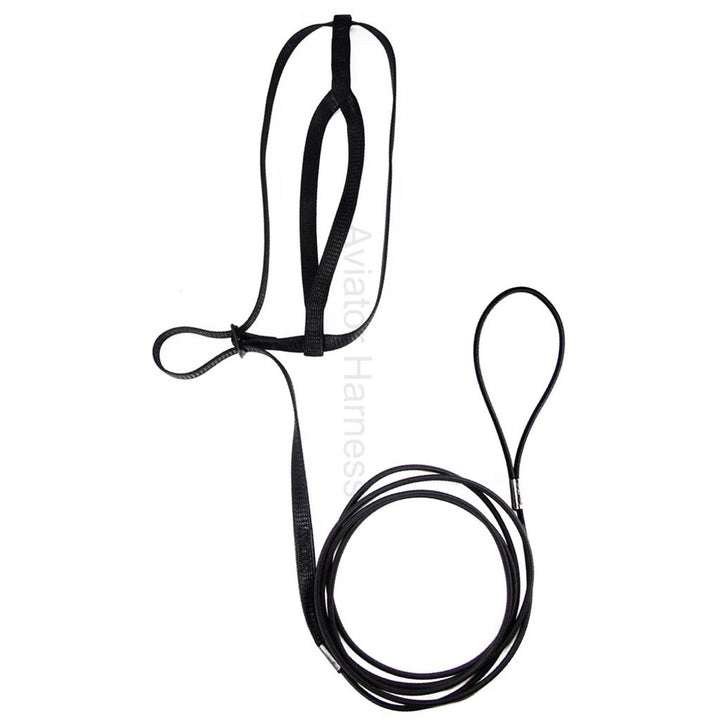 Aviator Harness and leash image medium black