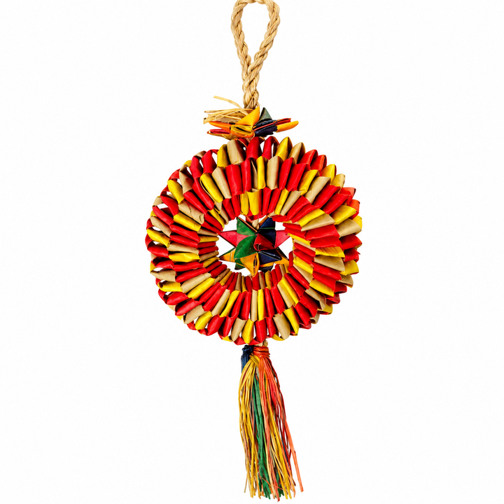 Planet Pleasures Bird Tire with Star Bird Toy – Small
