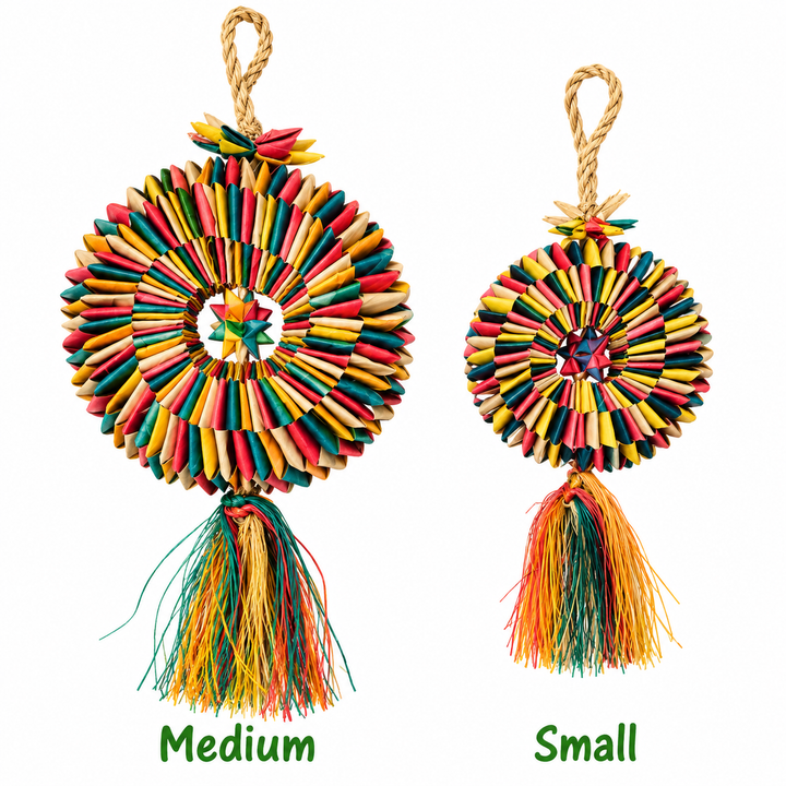 Planet Pleasures Bird Tire with Star Bird Toy – Small