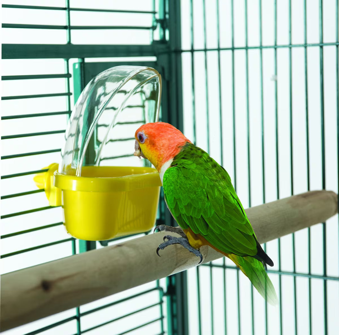 Caitec Cage Mounted Hooded Bird Cup – Large