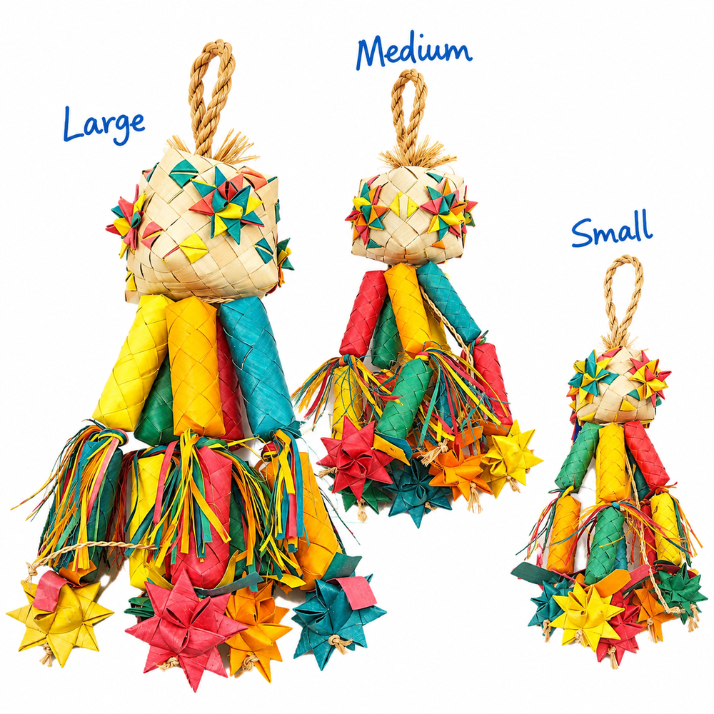 Planet Pleasures Firecracker Bird Toy – Medium