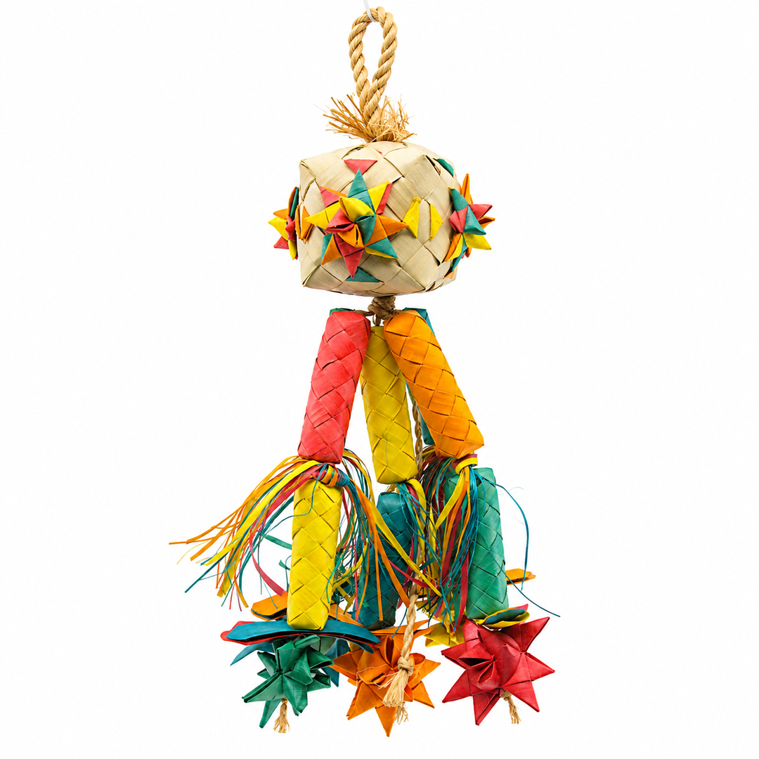 Planet Pleasures Firecracker Bird Toy – Medium