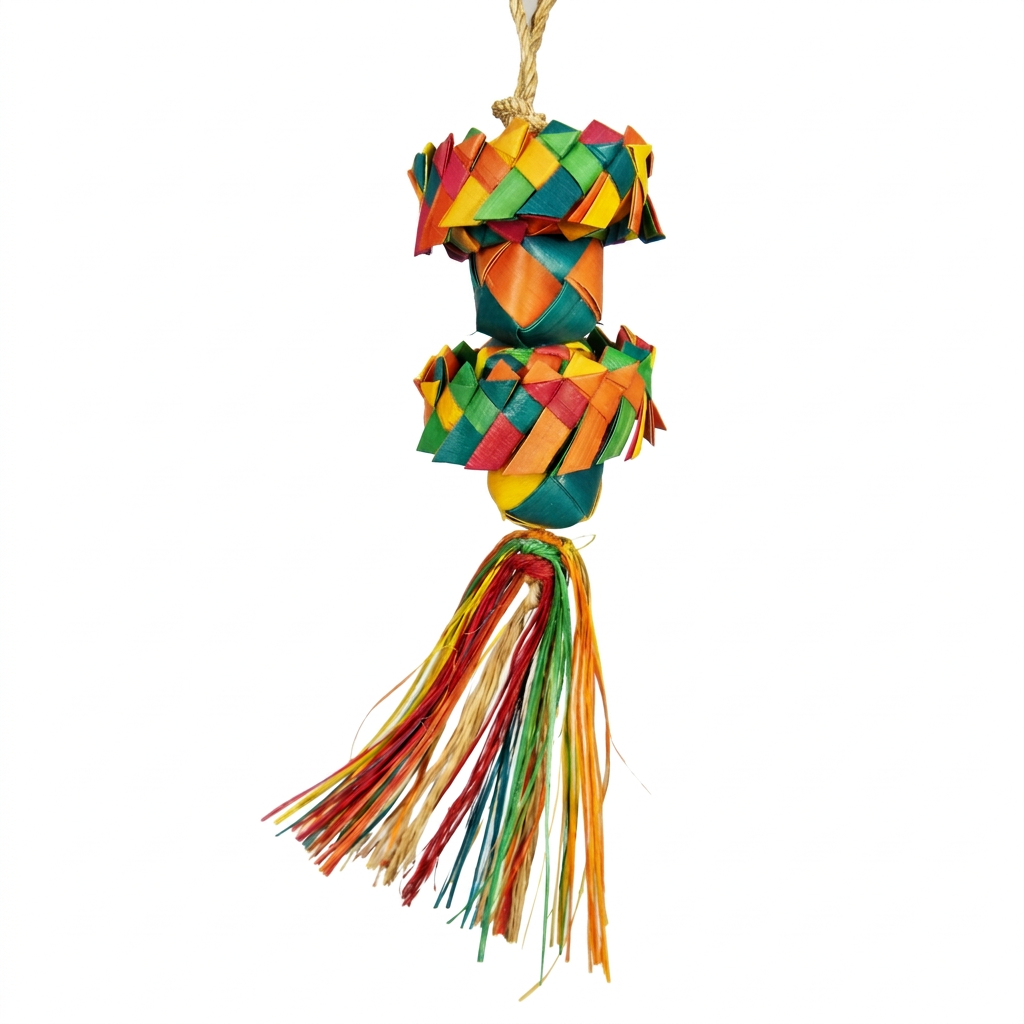 Planet Pleasures Cube Stacker Shredding Bird Toy – Mini