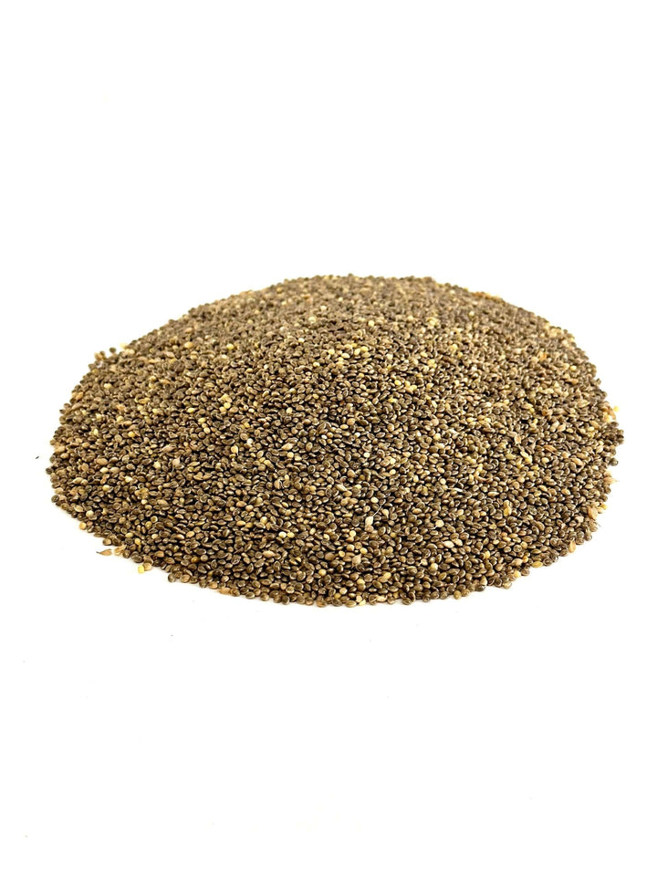 Pile of Harrison's Jumpstart Grey Millet on a white background