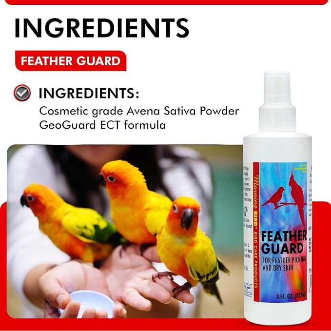 Feather Guard product with ingredients 