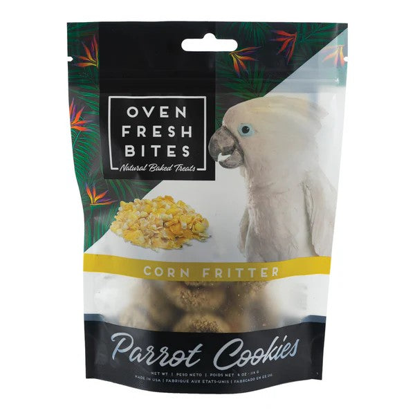 Caitec Oven Fresh Bites Cookies - Corn Fritter 4 Oz front packaging