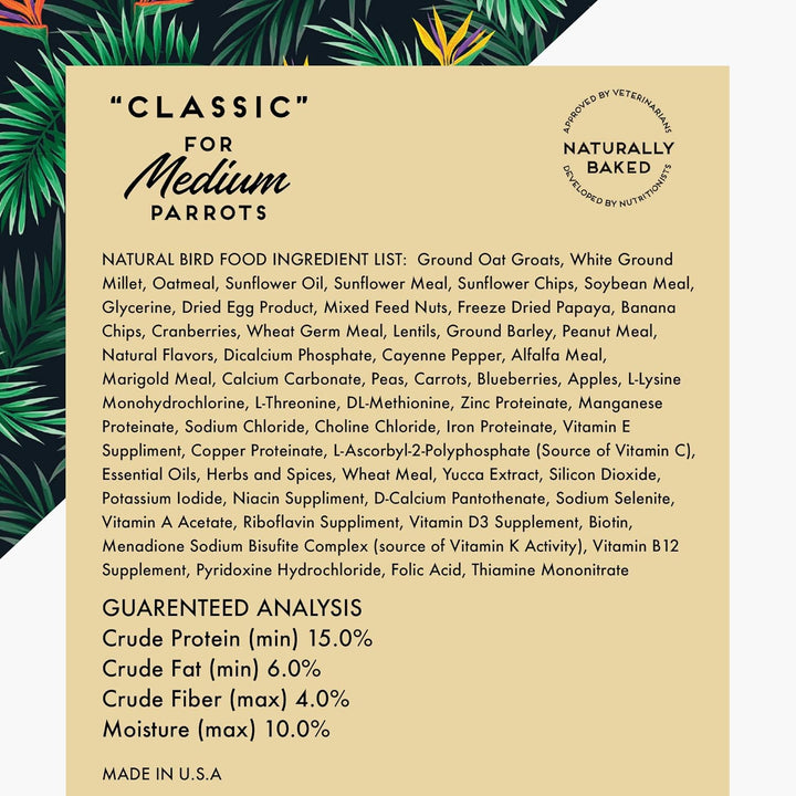 Caitec Oven Fresh Bites Classic - Medium Birds ingredient list