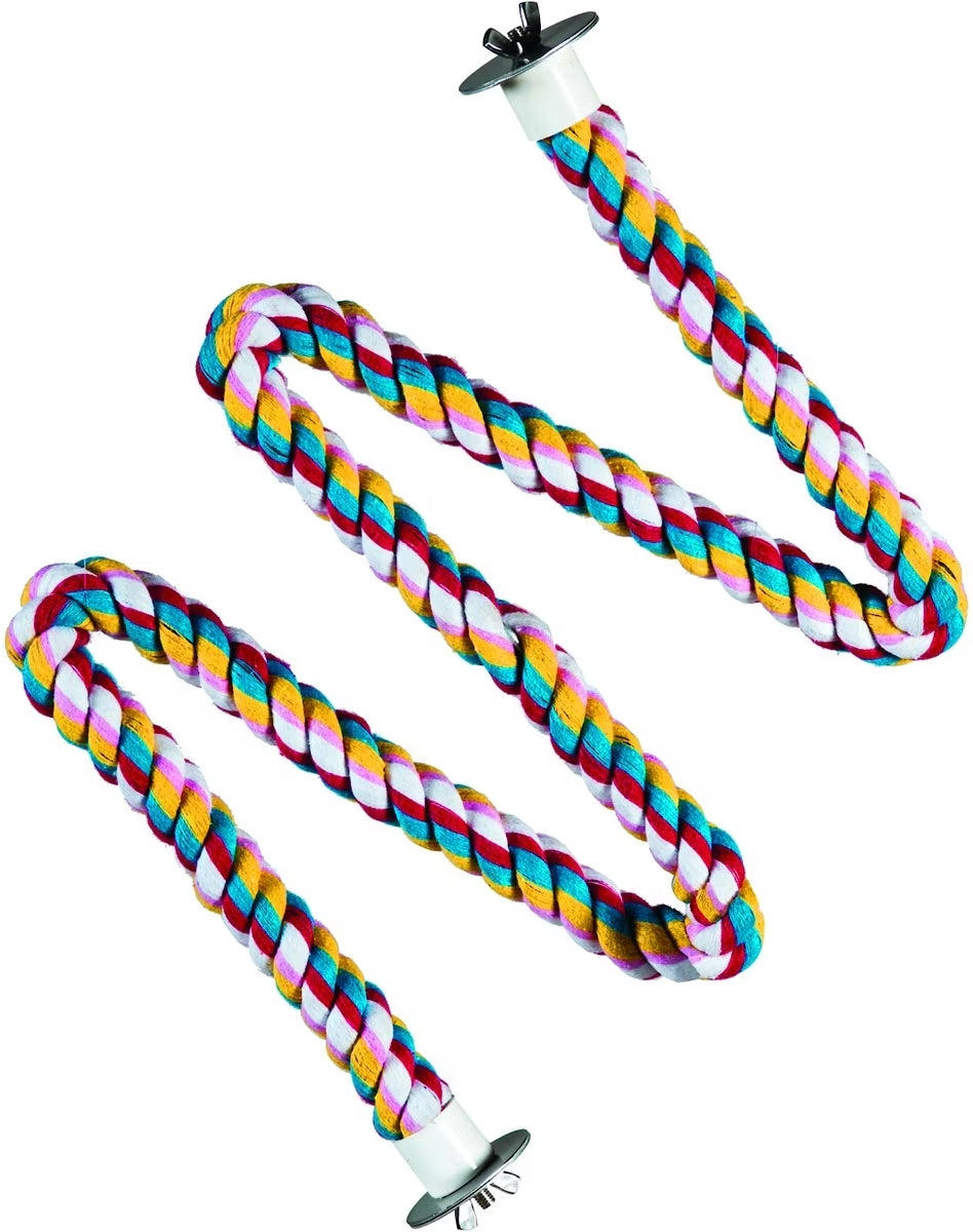 PT00268-Caitec-Featherland-Paradise-Cotton-Zig-Zag-3/4-Dia-X-50-inches-for-birds