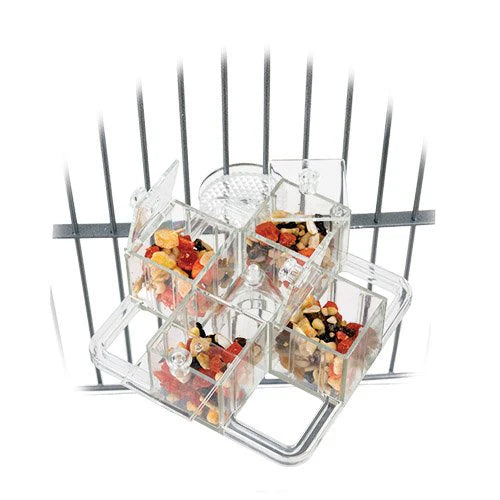 PT00722-Caitec-Paradise-Toys-Four-Corner-Foraging-Carousel-for-birds