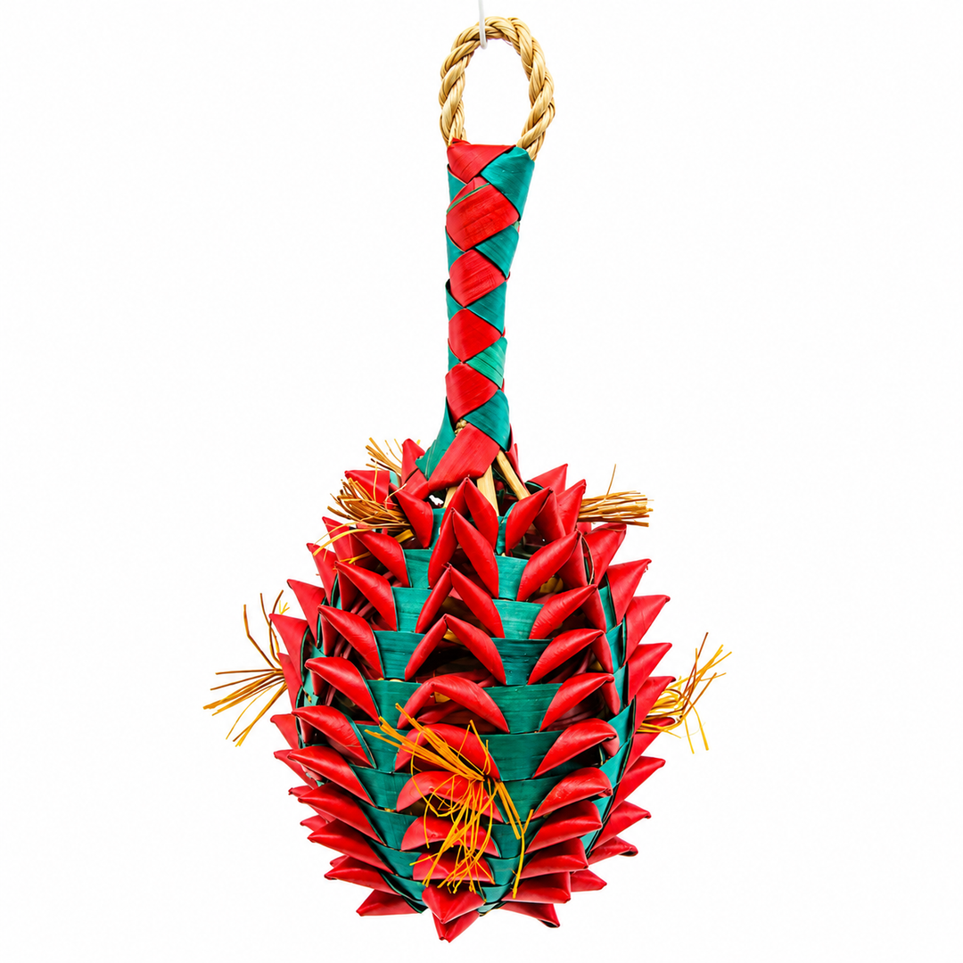 Planet Pleasures Pineapple Foraging Bird Toy – Medium