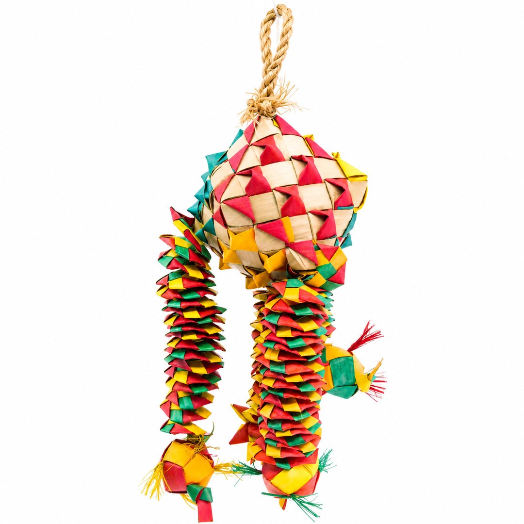 Planet Pleasures Diamond Bouncer Bird Toy – Medium