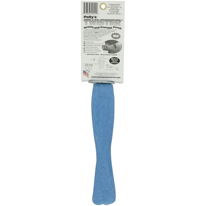 Polly's Pet Products Twister Bird Perch - Medium with back packaging on a white background