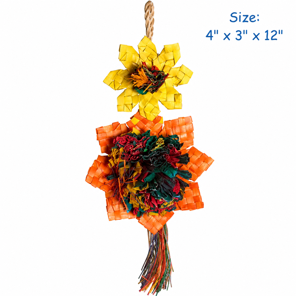 Planet Pleasures Sunflower Bird Toy – Medium
