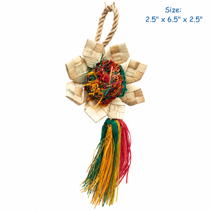 Planet Pleasures Natural Sunflower Bird Toy – Small