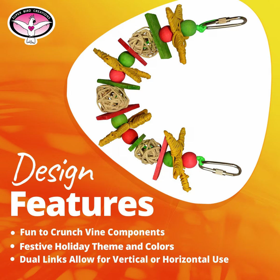 Design features of Super Bird Creations Small Xmas Garland 