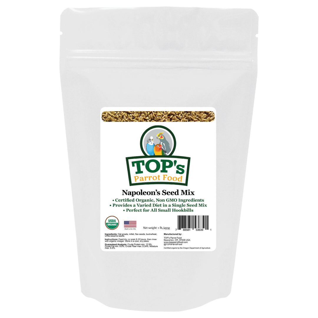 TON1-TOPs-Parrot-Food-Napoleon-Seed-Mix-1-lb-for-birds-organic