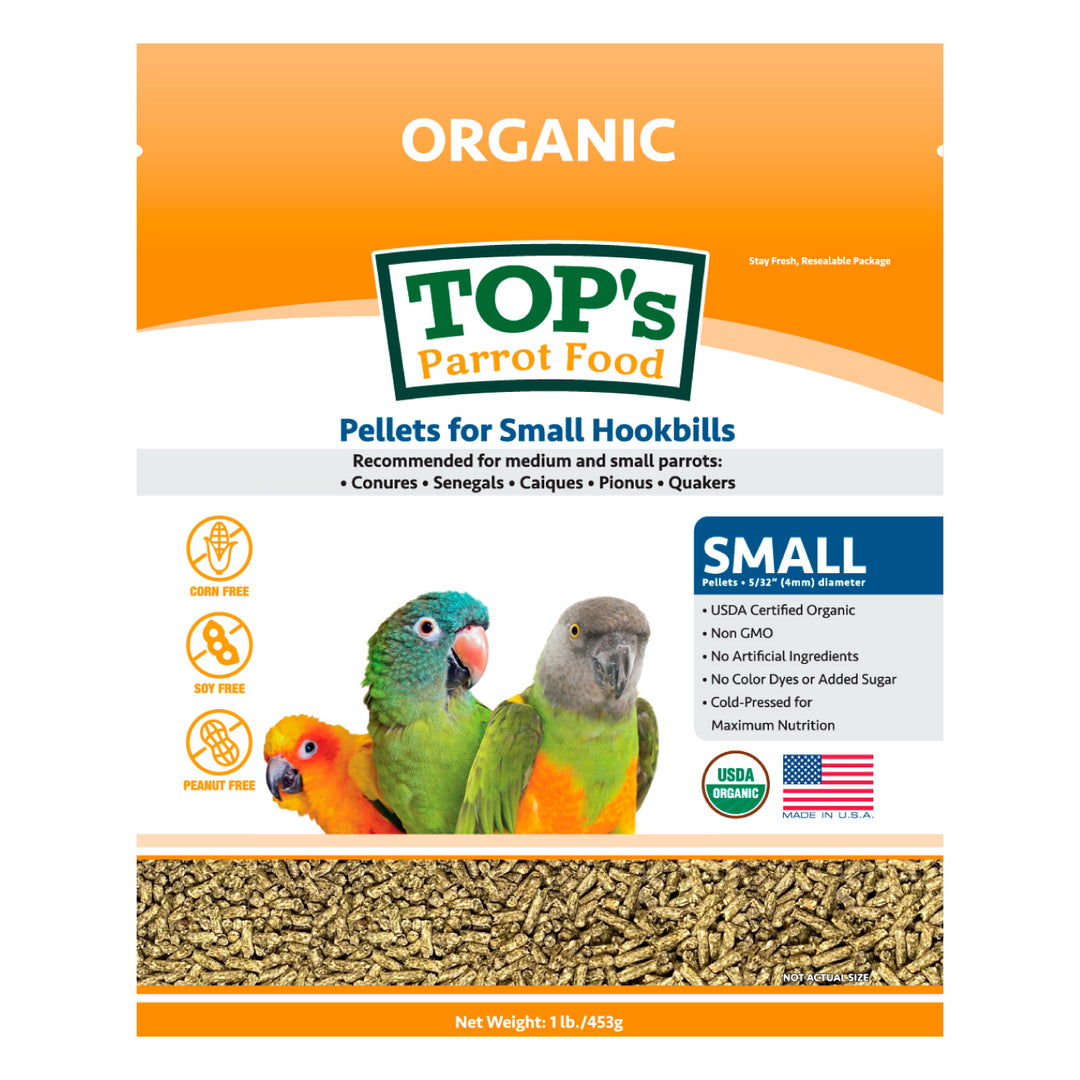 TSP1-TOPs-Parrot-Food-Small-Parrot-Pellets-1-lb-front-organic