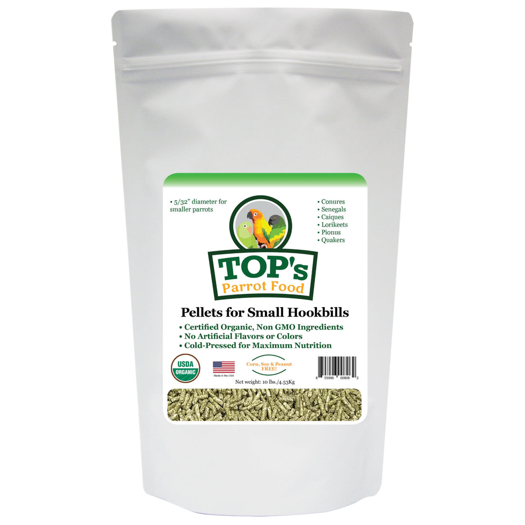 TSP10-TOPs-Parrot-Food-Small-Parrot-Pellets-10-lb-for-birds-organic-non-GMO-ingredients