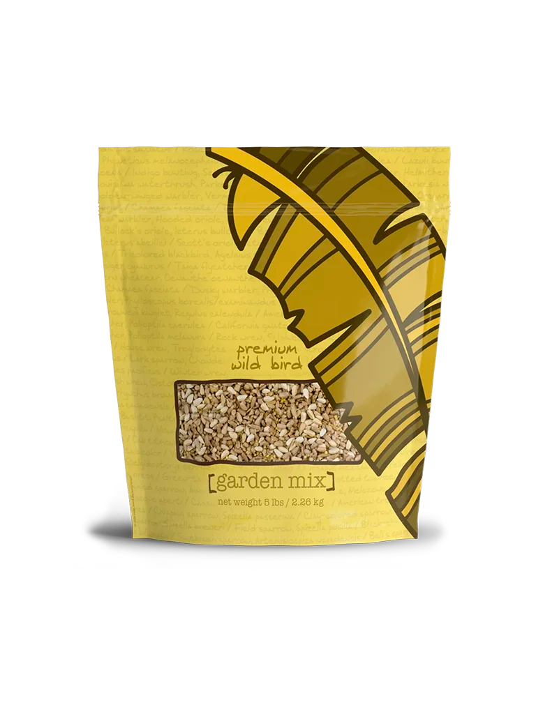 Bag of Volkman premium wild bird garden mix front side