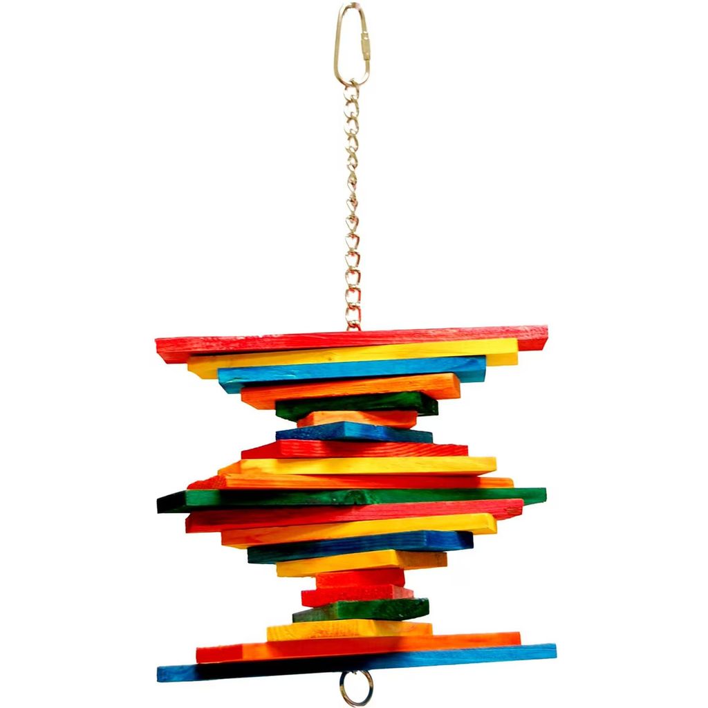Zoo-Max Pharaon Bird Toy, Small hanging from a metal hook