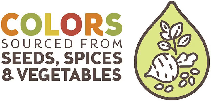 'COLORS SOURCED FROM SEEDS, SPICES & VEGETABLES'