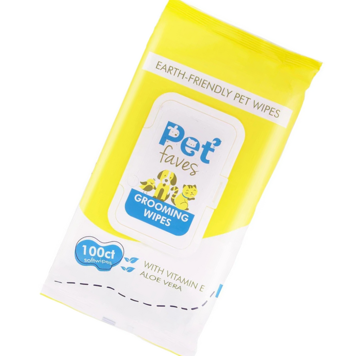 Biodegradable & Hypoallergenic Grooming Wipes for Dogs and Cats